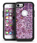 Floral Pattern on Purple Watercolor - iPhone 7 or 8 OtterBox Case & Skin Kits