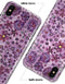Floral Pattern on Purple Watercolor - iPhone X Clipit Case