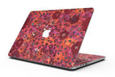 Floral Pattern on Red Watercolor - MacBook Pro with Retina Display Full-Coverage Skin Kit