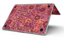 Floral Pattern on Red Watercolor - MacBook Pro with Retina Display Full-Coverage Skin Kit