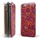 Floral Pattern on Red Watercolor iPhone 6/6s or 6/6s Plus 2-Piece Hybrid INK-Fuzed Case