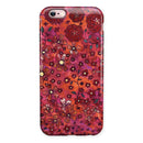 Floral Pattern on Red Watercolor iPhone 6/6s or 6/6s Plus 2-Piece Hybrid INK-Fuzed Case