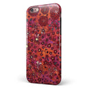 Floral Pattern on Red Watercolor iPhone 6/6s or 6/6s Plus 2-Piece Hybrid INK-Fuzed Case