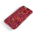 Floral Pattern on Red Watercolor iPhone 6/6s or 6/6s Plus 2-Piece Hybrid INK-Fuzed Case