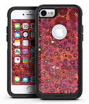Floral Pattern on Red Watercolor - iPhone 7 or 8 OtterBox Case & Skin Kits