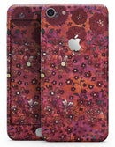 Floral Pattern on Red Watercolor - Skin-kit for the iPhone 8 or 8 Plus