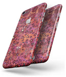 Floral Pattern on Red Watercolor - Skin-kit for the iPhone 8 or 8 Plus