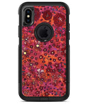 Floral Pattern on Red Watercolor - iPhone X OtterBox Case & Skin Kits