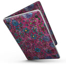 MacBook Pro with Touch Bar Skin Kit - Floral_Pattern_on_Wine_Watercolor-MacBook_13_Touch_V6.jpg?