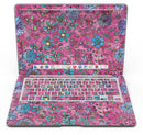 Floral Pattern on Wine Watercolor - MacBook Air Skin Kit