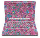 Floral Pattern on Wine Watercolor - MacBook Air Skin Kit