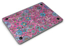 Floral Pattern on Wine Watercolor - MacBook Air Skin Kit