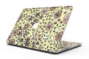 Floral Pattern on Yellow Watercolor - MacBook Pro with Retina Display Full-Coverage Skin Kit