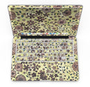 Floral Pattern on Yellow Watercolor - MacBook Pro with Retina Display Full-Coverage Skin Kit