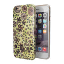 Floral Pattern on Yellow Watercolor iPhone 6/6s or 6/6s Plus 2-Piece Hybrid INK-Fuzed Case