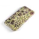 Floral Pattern on Yellow Watercolor iPhone 6/6s or 6/6s Plus 2-Piece Hybrid INK-Fuzed Case