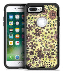 Floral Pattern on Yellow Watercolor - iPhone 7 Plus/8 Plus OtterBox Case & Skin Kits