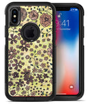 Floral Pattern on Yellow Watercolor - iPhone X OtterBox Case & Skin Kits