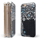 Flourish Black and White Tree iPhone 6/6s or 6/6s Plus 2-Piece Hybrid INK-Fuzed Case