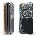 Flourish Black and White Tree iPhone 6/6s or 6/6s Plus 2-Piece Hybrid INK-Fuzed Case