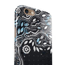 Flourish Black and White Tree iPhone 6/6s or 6/6s Plus 2-Piece Hybrid INK-Fuzed Case