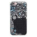 Flourish Black and White Tree iPhone 6/6s or 6/6s Plus 2-Piece Hybrid INK-Fuzed Case