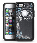 Flourish Black and White Tree - iPhone 7 or 7 Plus Commuter Case Skin Kit
