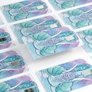 Flourished Blue & Purple Sacred Elephant - Premium Protective Decal Skin-Kit for the Apple Credit Card