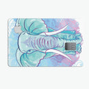 Flourished Blue & Purple Sacred Elephant - Premium Protective Decal Skin-Kit for the Apple Credit Card