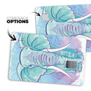 Flourished Blue & Purple Sacred Elephant - Premium Protective Decal Skin-Kit for the Apple Credit Card