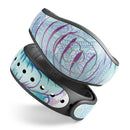Flourished Blue & Purple Sacred Elephant - Decal Skin Wrap Kit for the Disney Magic Band