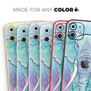 Flourished Blue & Purple Sacred Elephant  - Protective Skin Wrap & Decal – Compatible with iPhone SE to iPhone 17 Pro Max (All Models)