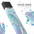Flourished Blue & Purple Sacred Elephant - Premium Decal Protective Skin-Wrap Sticker compatible with the Juul Labs vaping device
