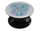 Flourished Blue & Purple Sacred Elephant - Skin Kit for PopSockets and other Smartphone Extendable Grips & Stands