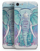 Flourished Blue & Purple Sacred Elephant - Skin-kit for the iPhone 8 or 8 Plus