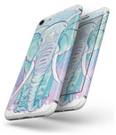 Flourished Blue & Purple Sacred Elephant - Skin-kit for the iPhone 8 or 8 Plus