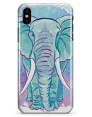 Flourished Blue & Purple Sacred Elephant - iPhone X Clipit Case