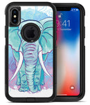 Flourished Blue & Purple Sacred Elephant - iPhone X OtterBox Case & Skin Kits