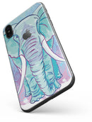 Flourished Blue & Purple Sacred Elephant - iPhone X Skin-Kit