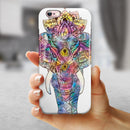 Flourished Sacred Elephant iPhone 6/6s or 6/6s Plus 2-Piece Hybrid INK-Fuzed Case