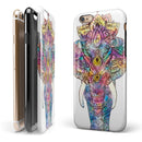 Flourished Sacred Elephant iPhone 6/6s or 6/6s Plus 2-Piece Hybrid INK-Fuzed Case