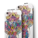 Flourished Sacred Elephant iPhone 6/6s or 6/6s Plus 2-Piece Hybrid INK-Fuzed Case
