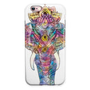 Flourished Sacred Elephant iPhone 6/6s or 6/6s Plus 2-Piece Hybrid INK-Fuzed Case