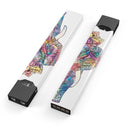 Flourished Sacred Elephant - Premium Decal Protective Skin-Wrap Sticker compatible with the Juul Labs vaping device