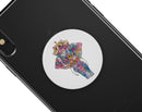 Flourished Sacred Elephant - Skin Kit for PopSockets and other Smartphone Extendable Grips & Stands