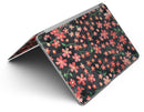 Flowers with Stems over Black Watercolor - MacBook Air Skin Kit