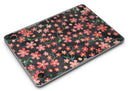 Flowers with Stems over Black Watercolor - MacBook Air Skin Kit