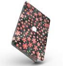 Flowers with Stems over Black Watercolor - MacBook Pro with Retina Display Full-Coverage Skin Kit