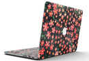 Flowers with Stems over Black Watercolor - MacBook Pro with Retina Display Full-Coverage Skin Kit