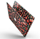 Flowers with Stems over Black Watercolor - MacBook Pro with Retina Display Full-Coverage Skin Kit